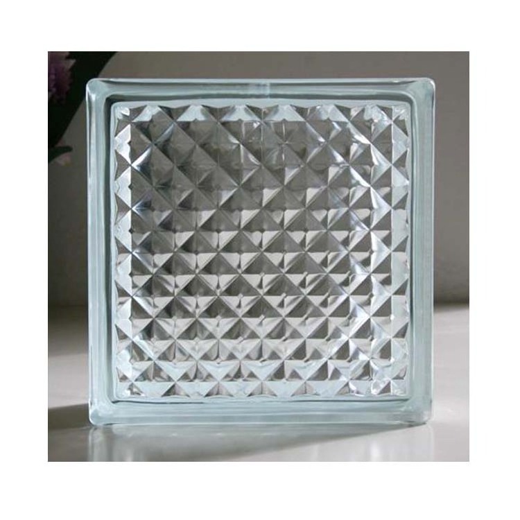 Clear Hollow Glass Blocks Art Decorative Building Glass Blocks Partition Walls Low Temperature Resistant Durable Glass Block