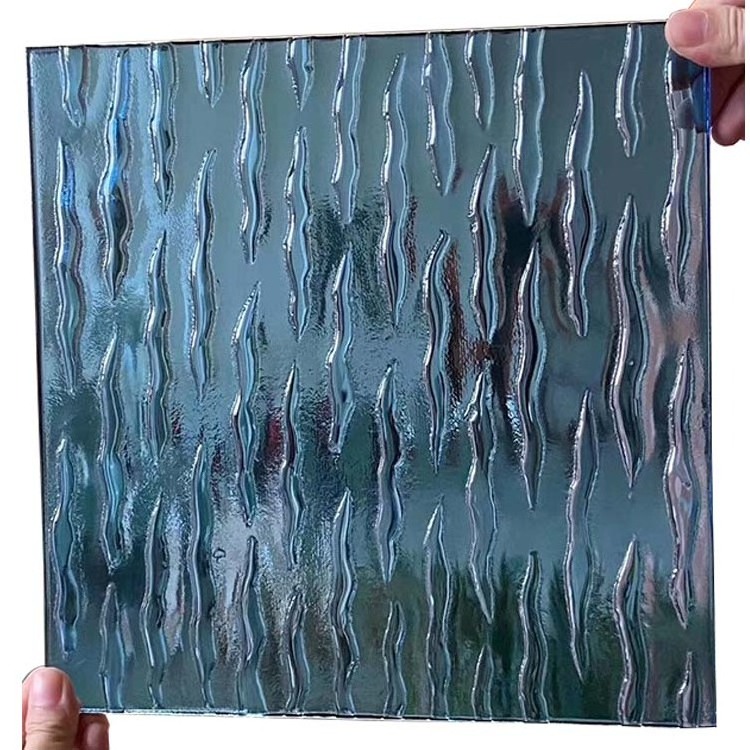 Bronze Kiln Formed Cast Glass Tinted Tempered Building Glass Panel Decorative Hot Melt Glass For Partition Wall or Table Top