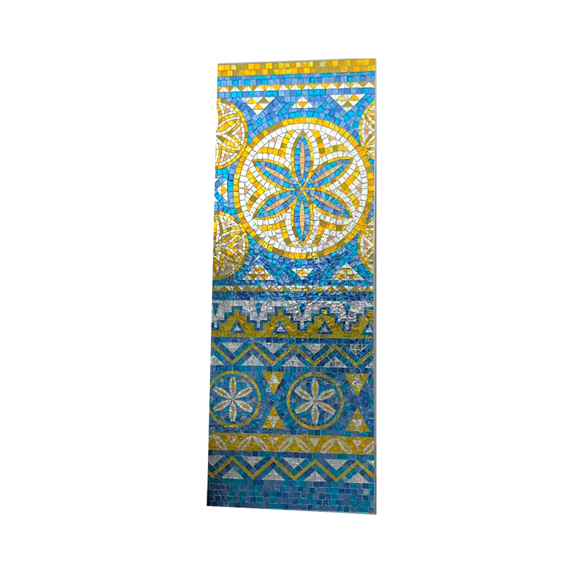 mosaic glass stained glass for door panel antique stained glass mosaic tile for bi-fold door