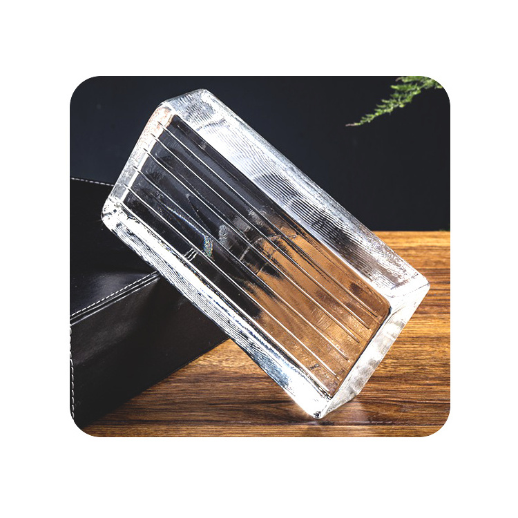 Blank Glass Brick 100x100x50mm Square Glass Brick Dimensions Art Crystal Clear Glass Blocks Bricks Wall Partition For Decoration