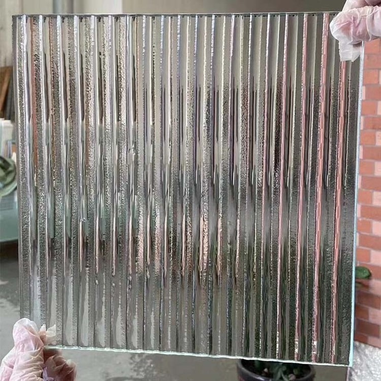 Bronze Kiln Formed Cast Glass Tinted Tempered Building Glass Panel Decorative Hot Melt Glass For Partition Wall or Table Top