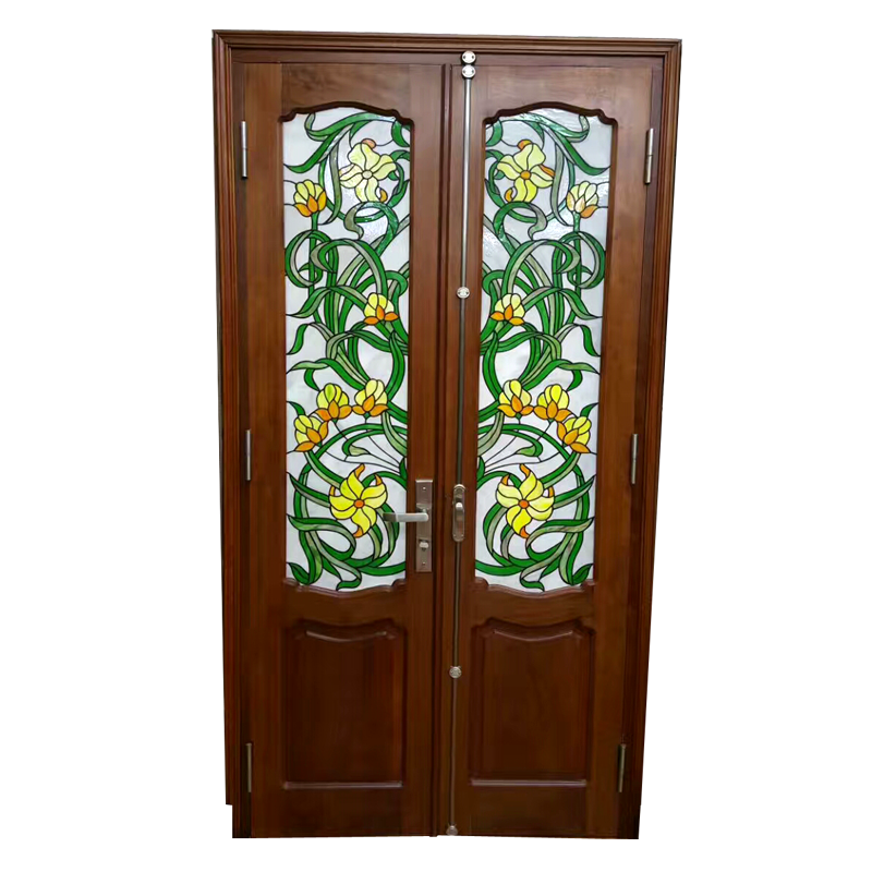 mosaic glass stained glass for door panel antique stained glass mosaic tile for bi-fold door