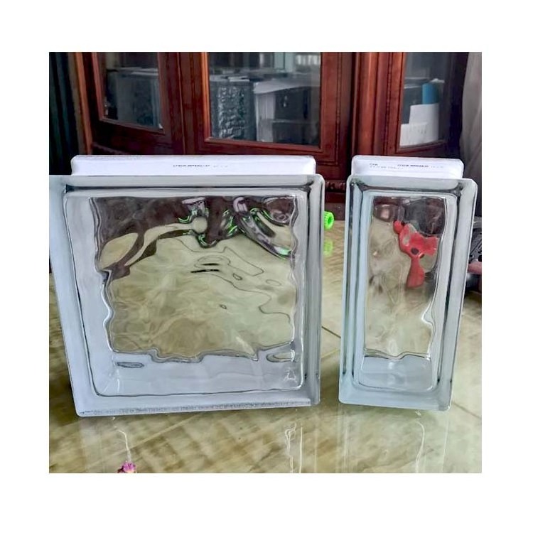 Cortina Hollow Glass Blocks Rectangular Building Glass Block 190*90*80mm Cloudy Clear Decorative Glass Blocks Partition Wall