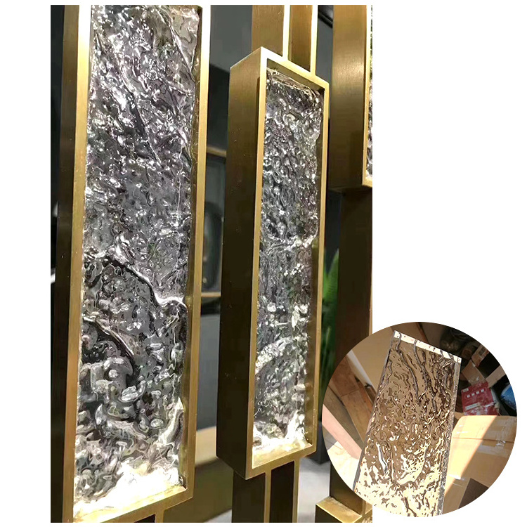 Ice Crystal Glass Bricks Blocks Clear Crystal Glass Brick For Partition Walls Cutting Decorative Textured Solid Glass Bricks