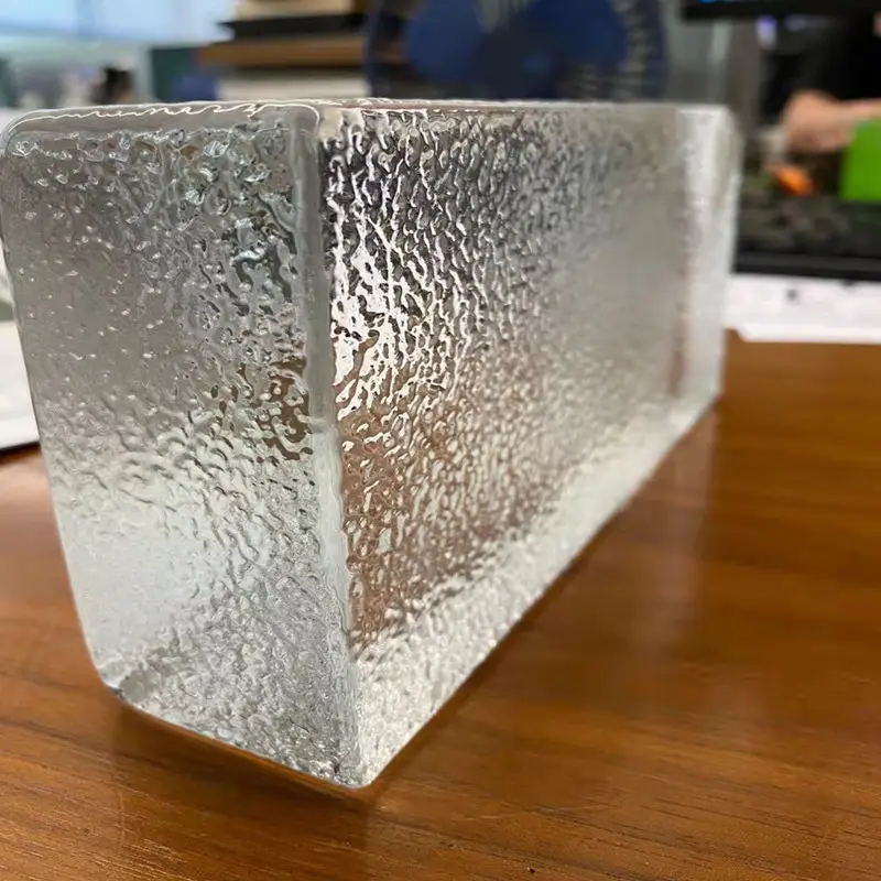 Promotion Crystal Glass Bricks Blocks Building Glass Brick with Bubbles Partition Wall Decor Glass Bricks