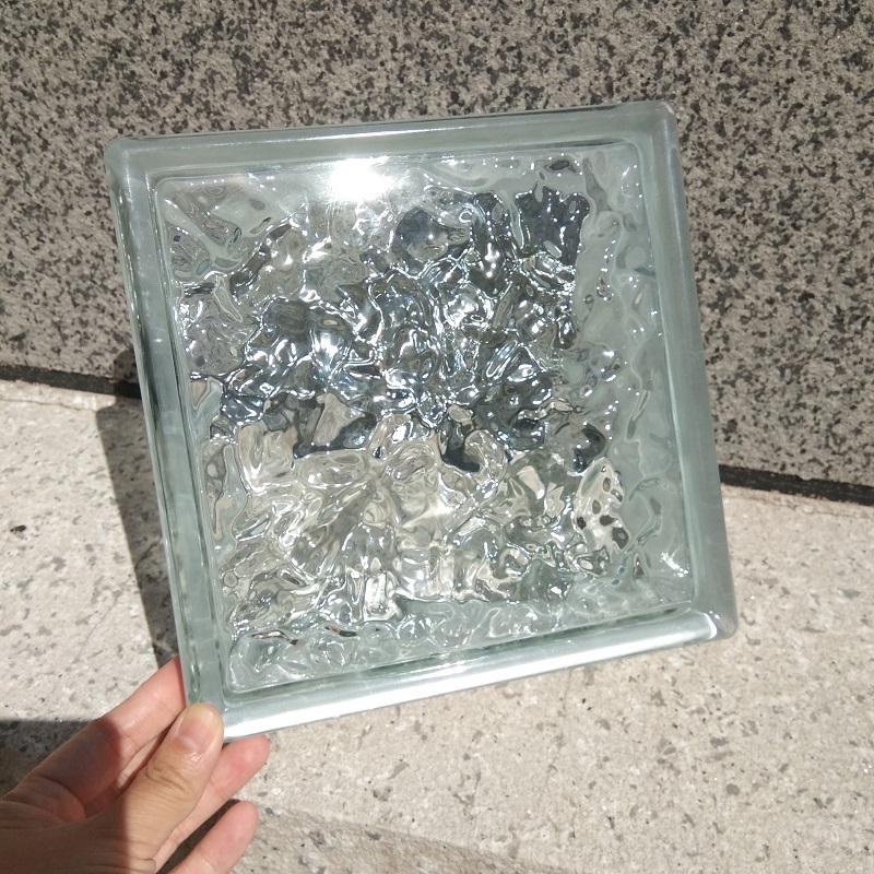 Building Transparent Patterned Crystal Hollow Glass Block Decorative Clear Glass Brick Dimensions