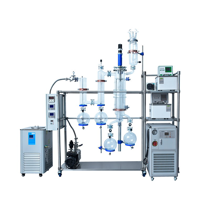 Valuen 6inch Molecular Distillation For High Purity Hemp Oil  Glass molecular distillation