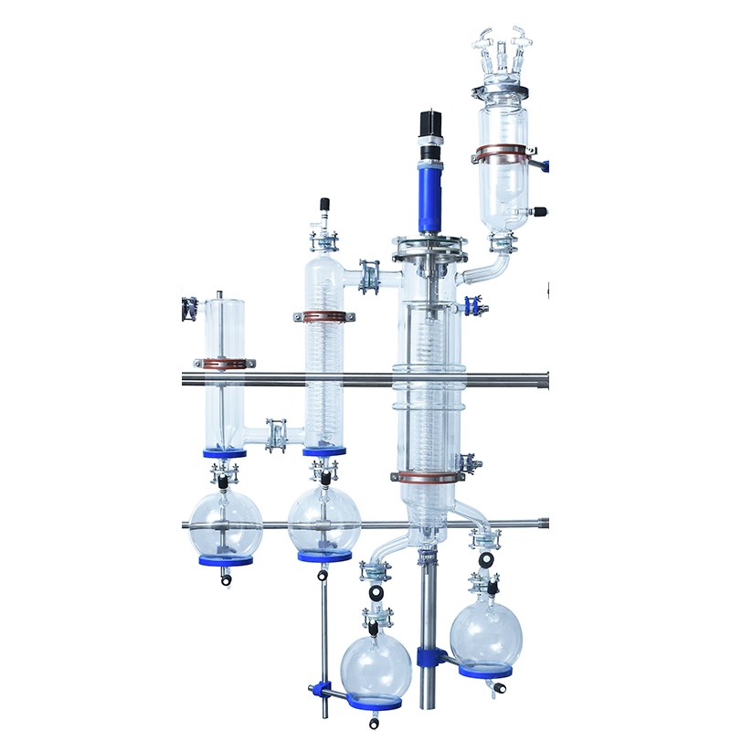 Valuen 6inch Molecular Distillation For High Purity Hemp Oil  Glass molecular distillation