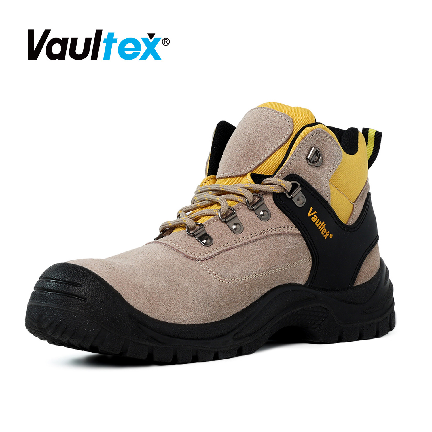 Vaultex High Quality Steel Toe Anti-smashing Indestructible Safety Shoes Water-proof Genuine leather Work Boots