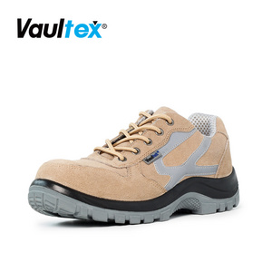 Vaultex Fashion Breathable Cow Suede Leather Puncture-resistant Safety Shoes Steel Toe Work Shoes Men Industrial Safety Footwear