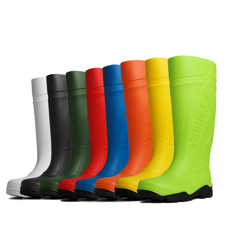 Vaultex Gum Boots High Quality Waterproof Rubber Boots Flat Heel Anti-oil Waterproof Safety PVC Rain Boots for Industry