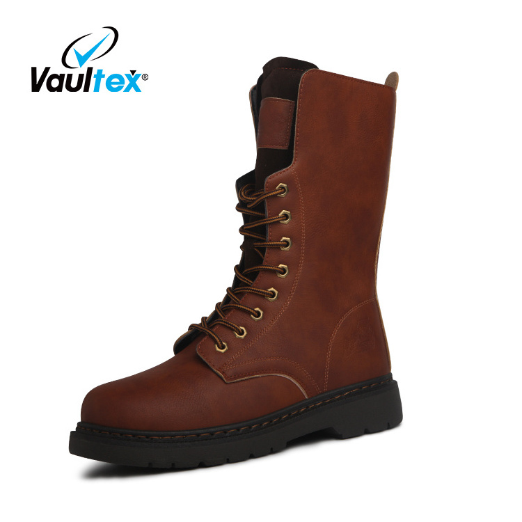 Vaultex leather Safety Boots Men Work Security Shoes Industrial  Anti Smashing/Puncture Oil Seft Working Boots For Men