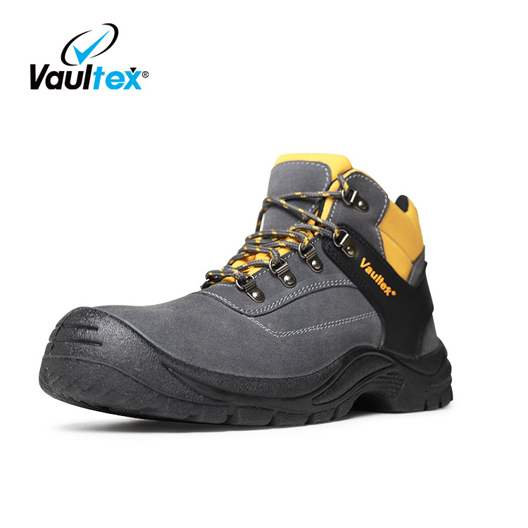 Vaultex High Quality Steel Toe Anti-smashing Indestructible Safety Shoes Water-proof Genuine leather Work Boots