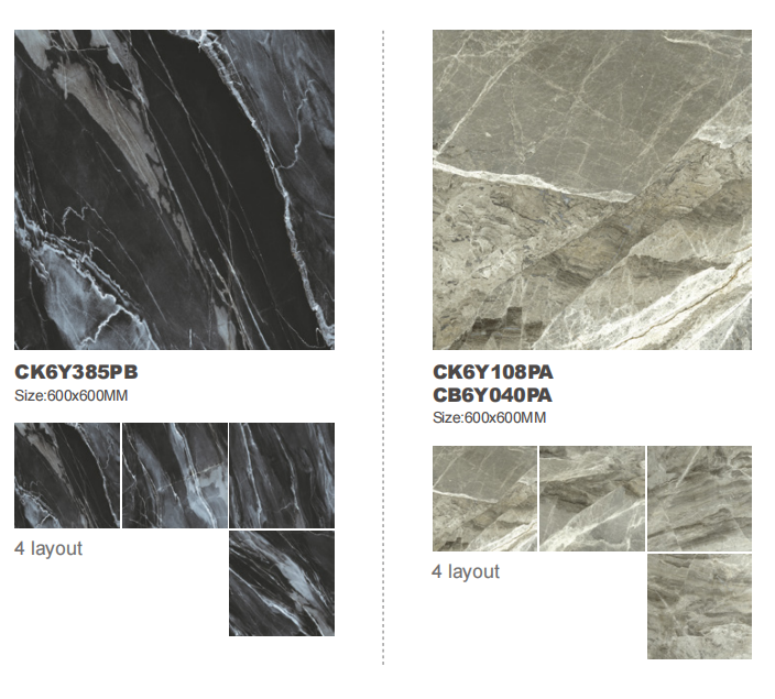 marble texture  stone imitation black grey white color vitrified ceramic tile