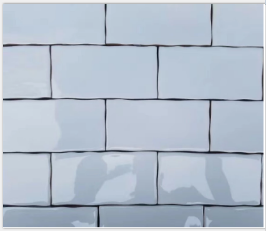 M75300L  white Wave tiles handmade ceramic wall subway tiles for bathroom