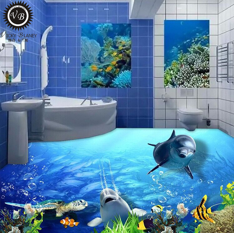 digital print 3d picture bathroom wall and floor tile