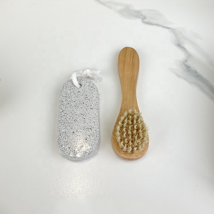 Wholesale Price Shower Accessories 5 Pieces Set Bath Scrubber Sponge Facial Cleaning Brush Foot Care Pumice Stone