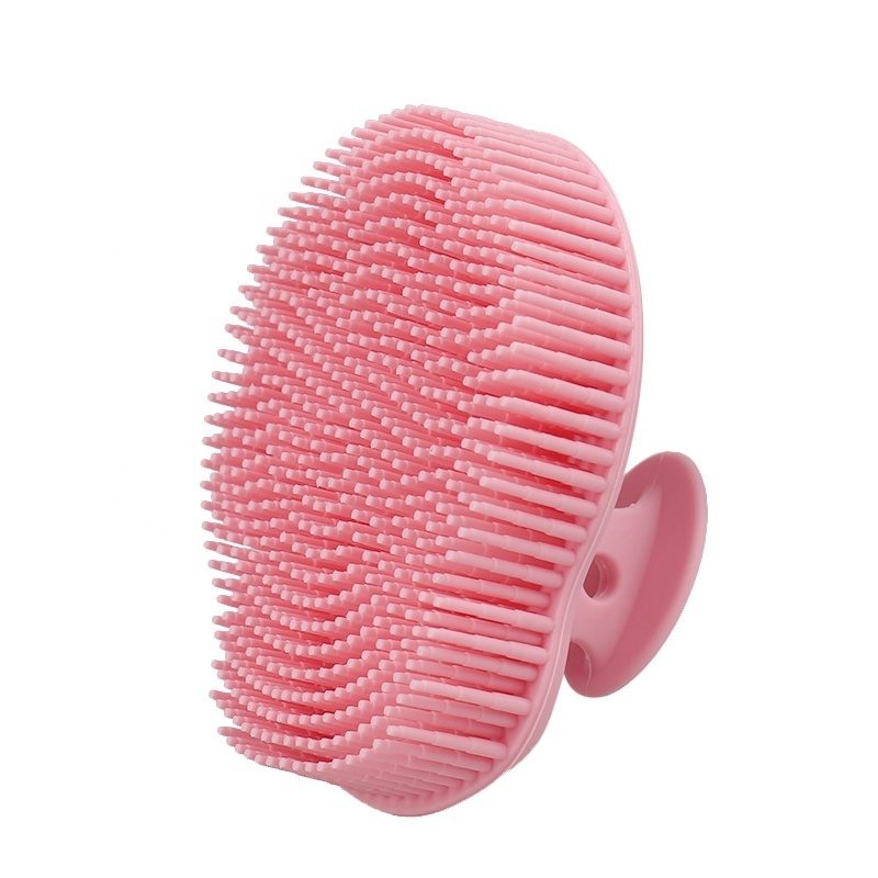 Shower Exfoliation Brush Soft Silicone Bath Wet Dry Body Handheld Foot Cellulite Scrubber