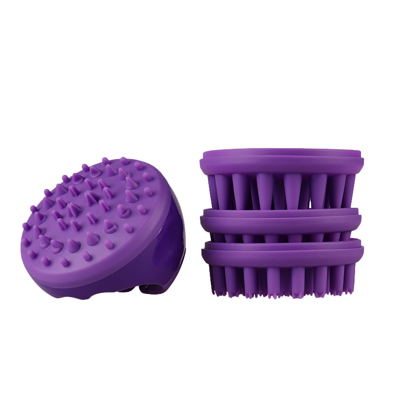 Bathroom Accessories Set Detachable Shampoo Hair Brush Shower Foot Scrubber Silicone Dry Body Anti Cellulite Scrub Massage