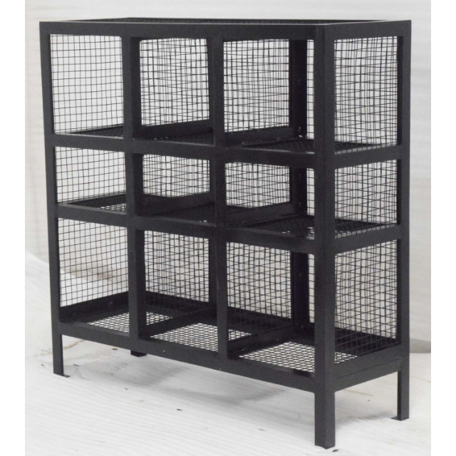 Industrial Antique Style Iron Mesh Storage Shoe Home Product Decorative Living Room Outdoor Cabinet