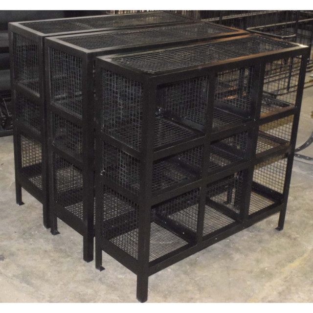 Industrial Antique Style Iron Mesh Storage Shoe Home Product Decorative Living Room Outdoor Cabinet