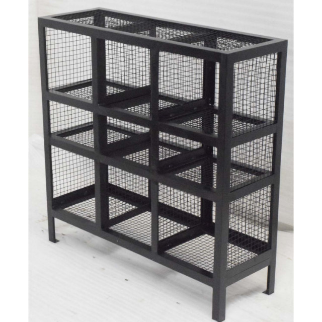 Industrial Antique Style Iron Mesh Storage Shoe Home Product Decorative Living Room Outdoor Cabinet