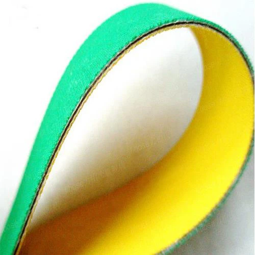 Nylon Sandwich green yellow belt Flat Belt High Speed Polyamide Transmission Rubber Belt