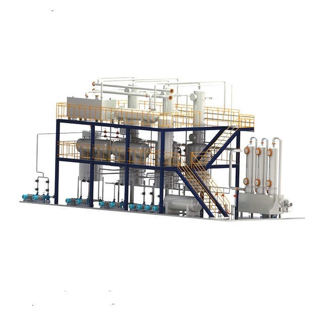 waste engine oil distillation to diesel oil recycling machine