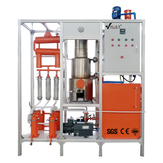 MINI Plastic Oil Tire Pyrolysis Oil Distillation and Extraction Diesel Refinery Diesel Distillation Equipment