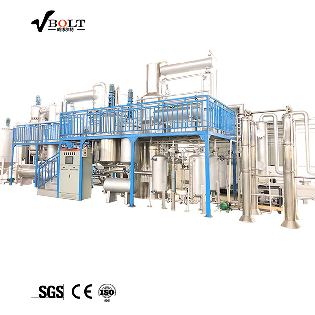 recycling waste car engine motor oil machine used oil to diesel refinery machine