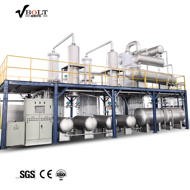 Used black waste car motor engine oil processing recycling distillation refinery plant for base oil