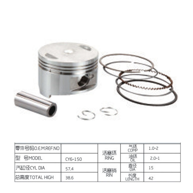 GY6-150 GY6 150CC engine cylinder piston kit competitive prices motorcycle parts numerous