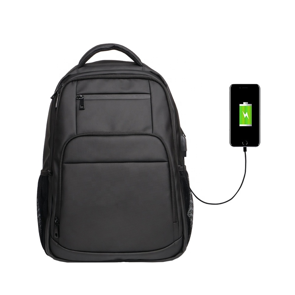 Business Large Capacity Laptop Backpack OEM Custom Waterproof Laptop Bags with USB Charger Computer Backpacks for Men