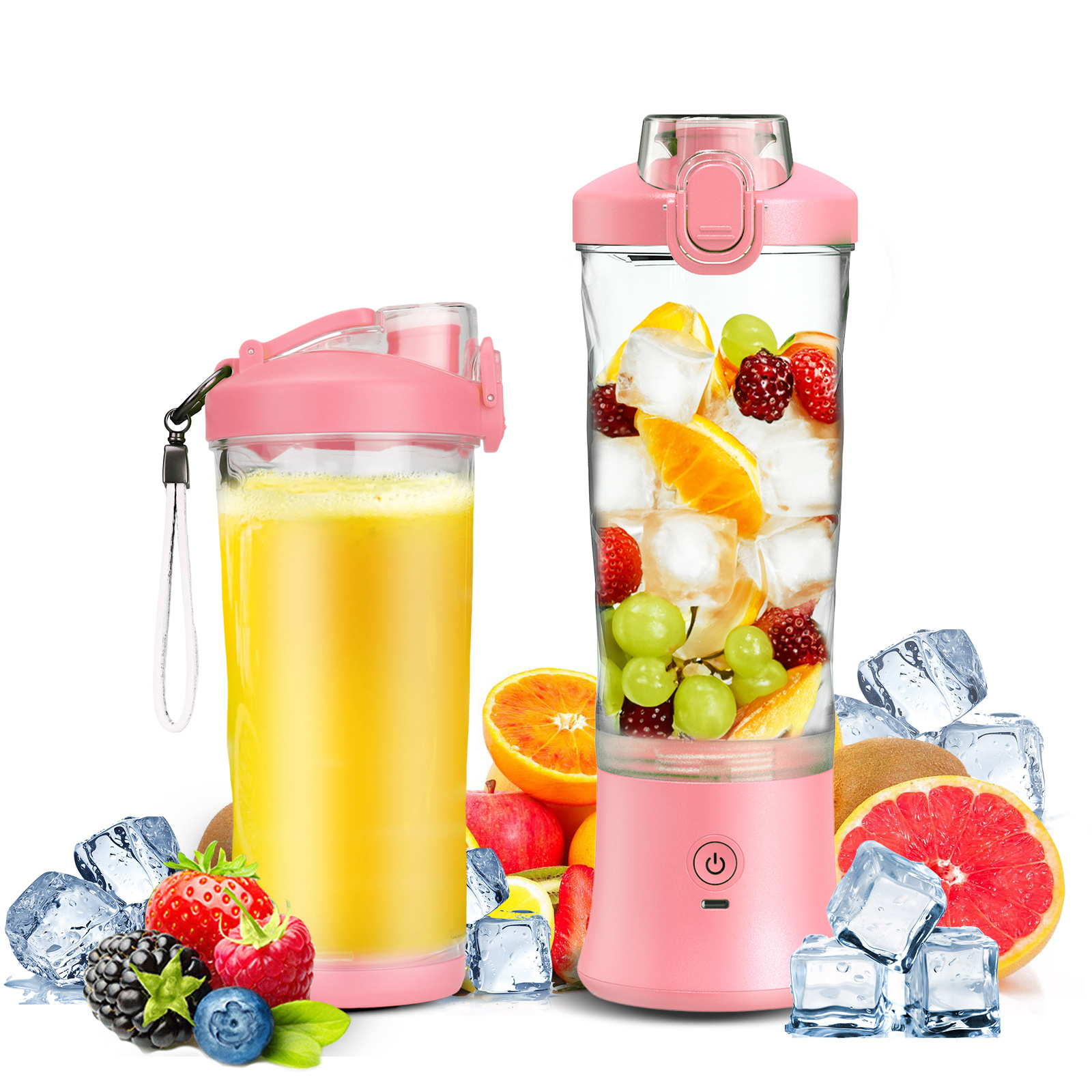 Multifunctional Mini Electric Coconut Ice Blender Plastic Tomato Juicer Portable Juicer with Logo Portable Citrus Juicer