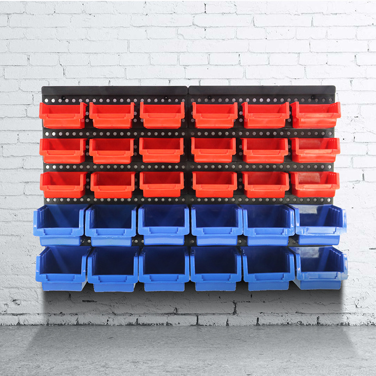 Warehouse/industrial Back Hanging Plastic Work Bin For Small Fittings Plastic Drawer Storage Box