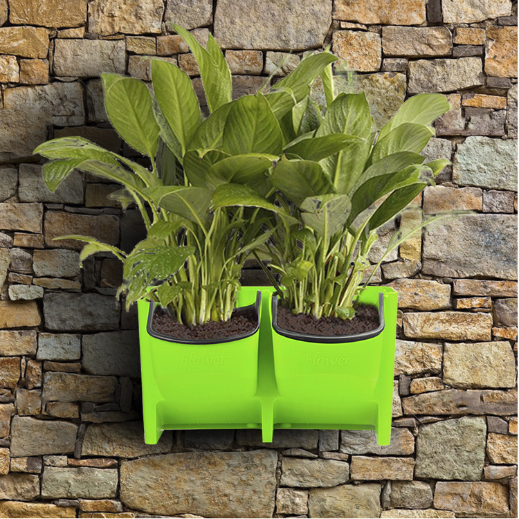 new garden systems green wall Modules vertical garden pots and Planters green vertical wall system Plastic Flower pot