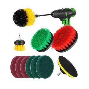 25 PCS Multifunctional Drill Powered Extended Long Attachment Set Car Detailing Brushes Car Wash Brushes Cleaning Kit