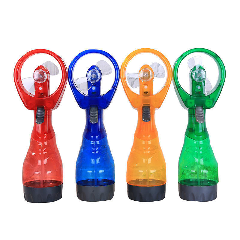 Water Misting Fan Portable Handheld Spray Fans Battery Operated Cooling Personal Mist Cooler Spray Bottle Fans with Water Tank