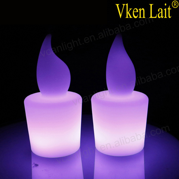 Flickering LED Tealight Moving Wick Remote/WIFI/DMX Control LED Candle