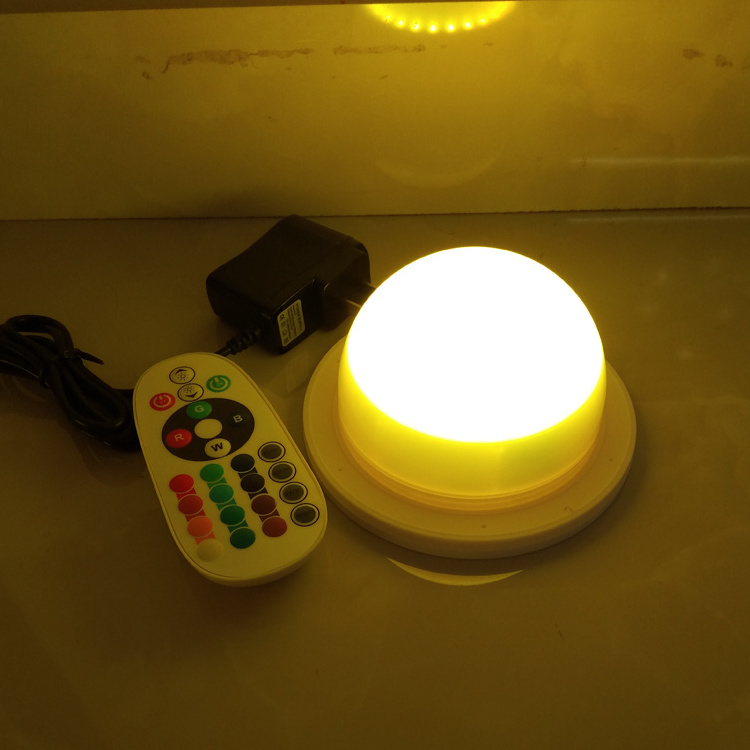 RGB Rechargeable Wireless lamp IP68 grade USA EU SAA UK Plug emergency light for easy power