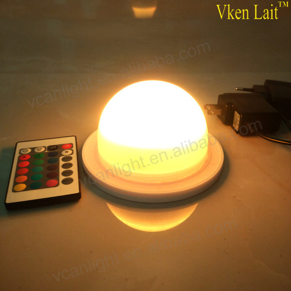 LED Cordless battery powered rechargeable led part lamp for cube ball