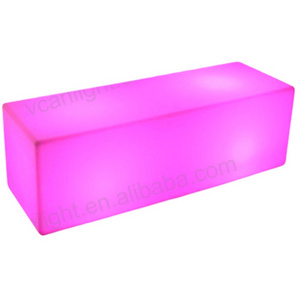 RGB 16 colors remote control plastic led light bench