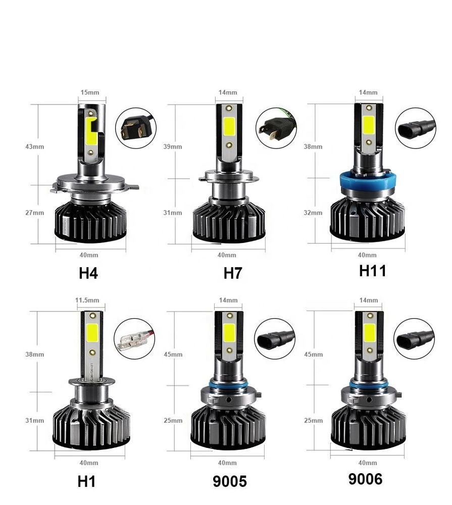 H7 LED Headlight Bulbs LED Headlight Conversion Kits COB Auto Change Front Fog Light Driving Light