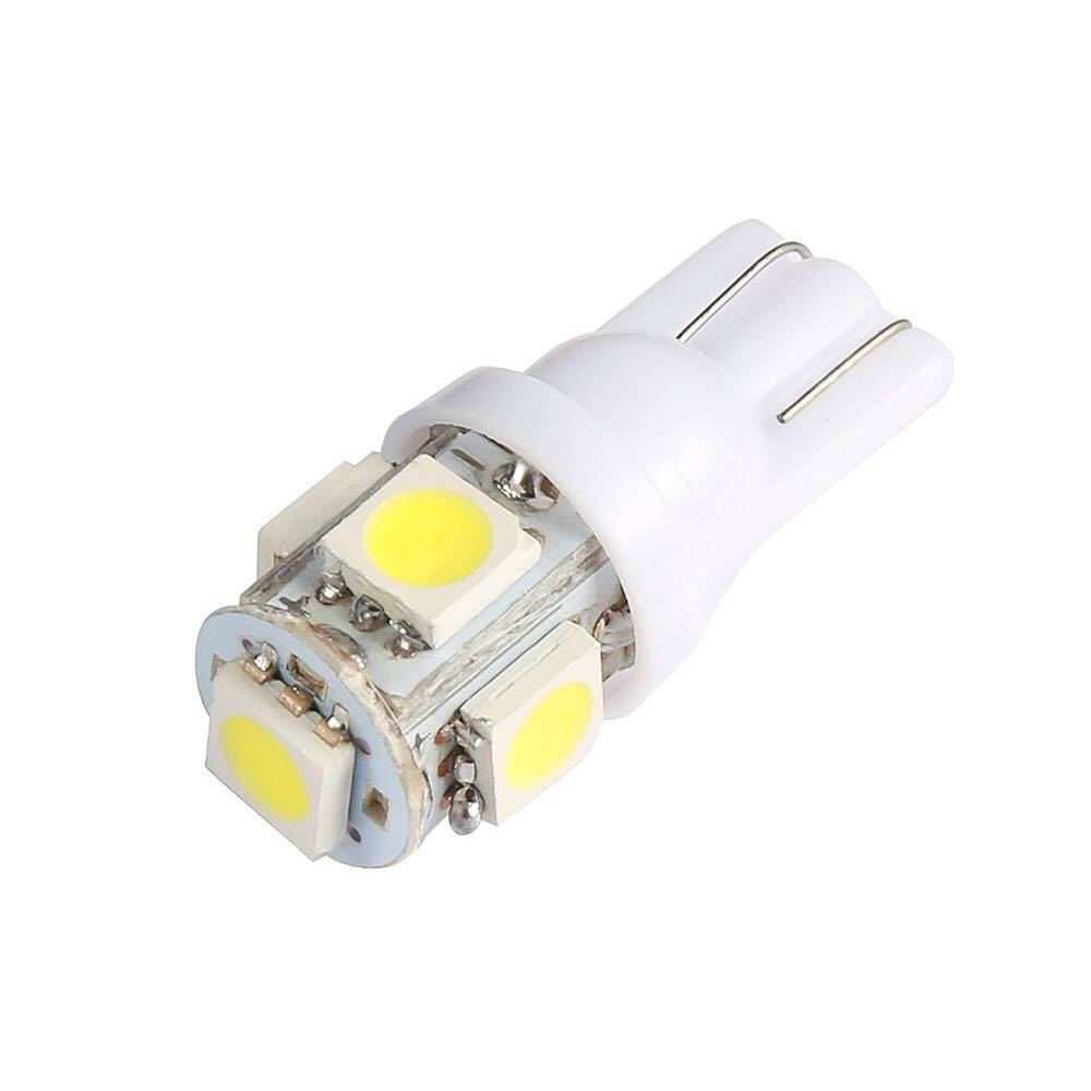 T10 LED W5W 5050 5SMD White Lights LED Car Light Wedge Lamp Bulbs Super Bright DC 12V