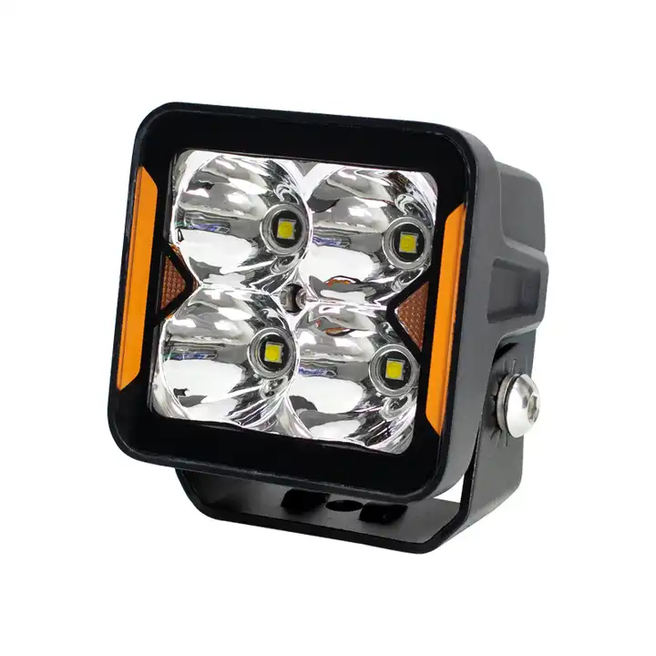 Auto Lighting System New Design 3 Inch Waterproof LED Work Light 20W White Color Amber DRL LED Work Light For Universal