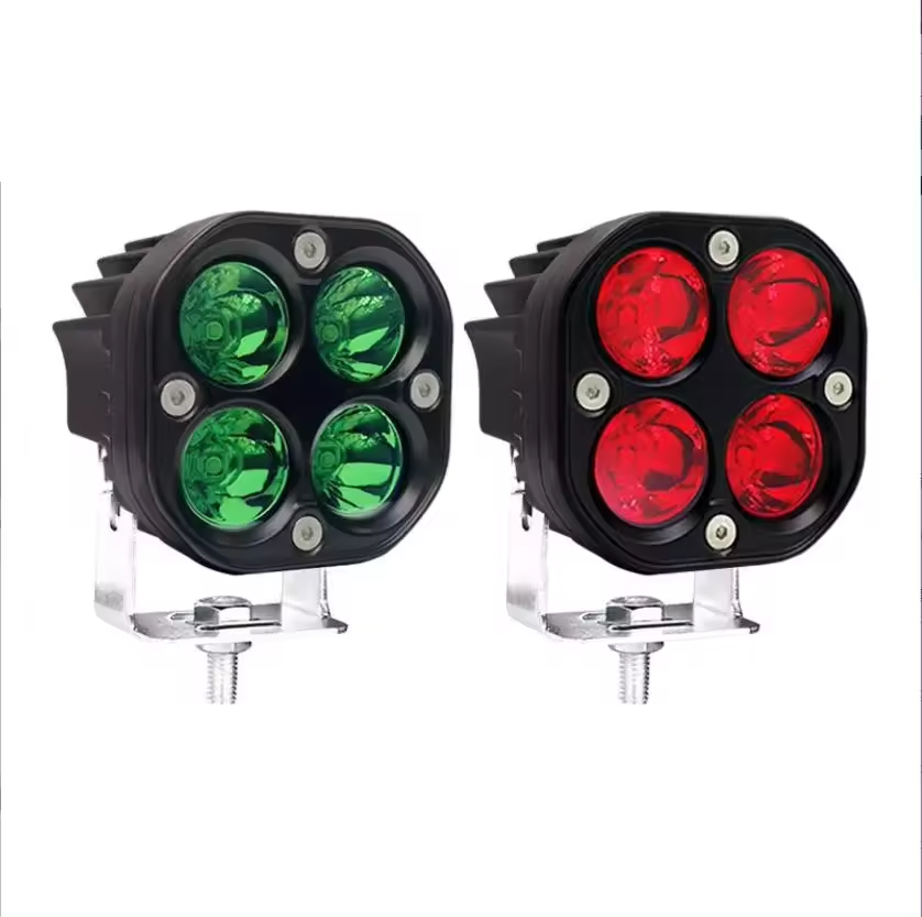 40W White/Blue/Green/Yellow/ Red Led Work Light Driving Lamp Offroad 4X4 Auto Car Led Bar Motorcycle Light Spot Light