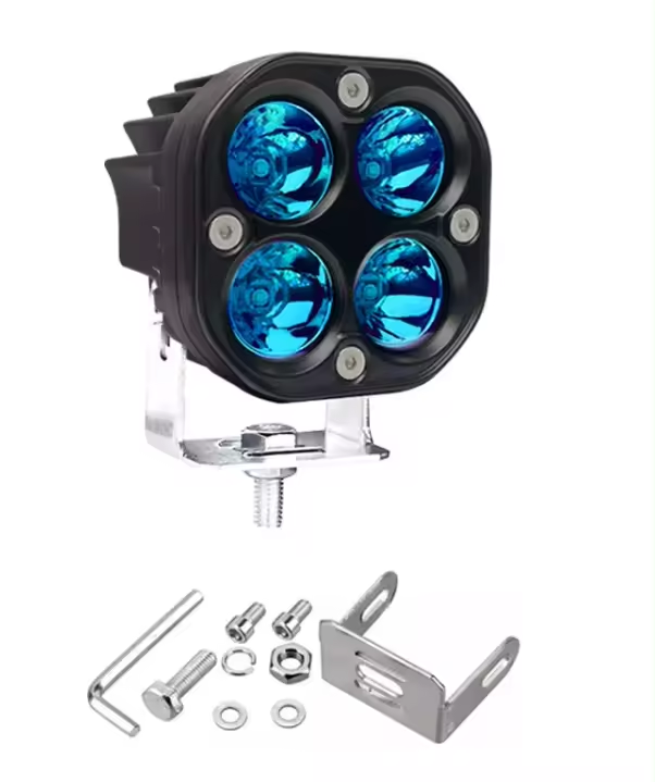 40W White/Blue/Green/Yellow/ Red Led Work Light Driving Lamp Offroad 4X4 Auto Car Led Bar Motorcycle Light Spot Light