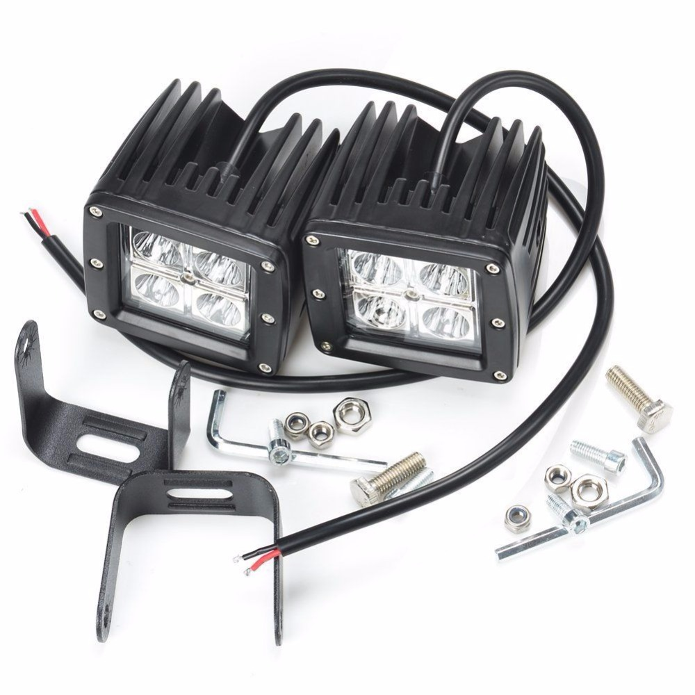 12w led work light square 3'' 12W OFFROAD car bus wagon 4WD ATV head light motorcycle truck trailer driving fog headlight