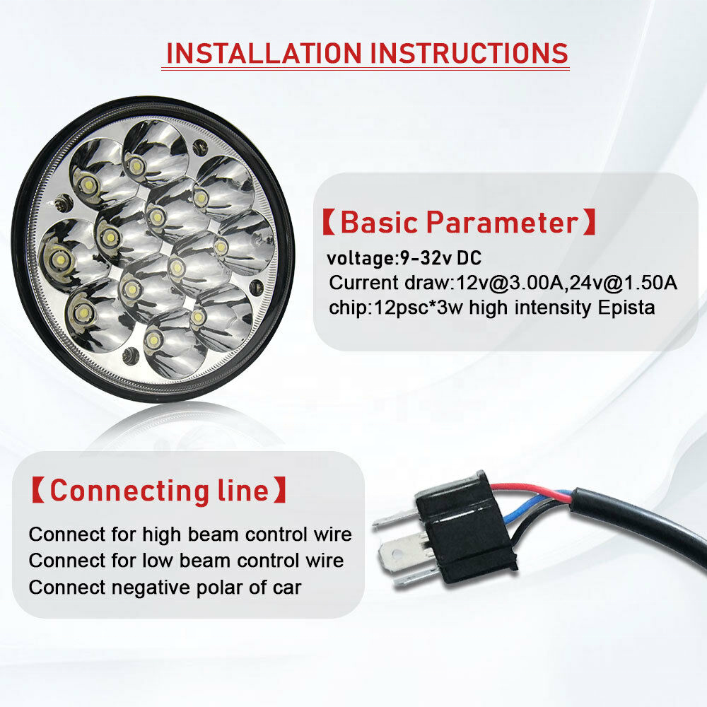 5.75 inch moto led headlight for car and motorcycle Epistar high low beam led headlight for motorcycle