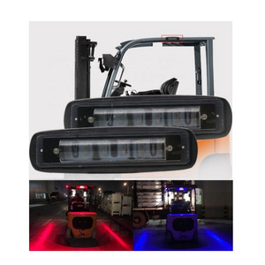 Forklift Hazard Lamp, Red Zona Risk Danger Area Warning Light for Warehouse Truck Red Blue Security Indicator Safety Light